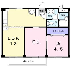 リプルスハイツ　Ｂ棟の物件間取画像